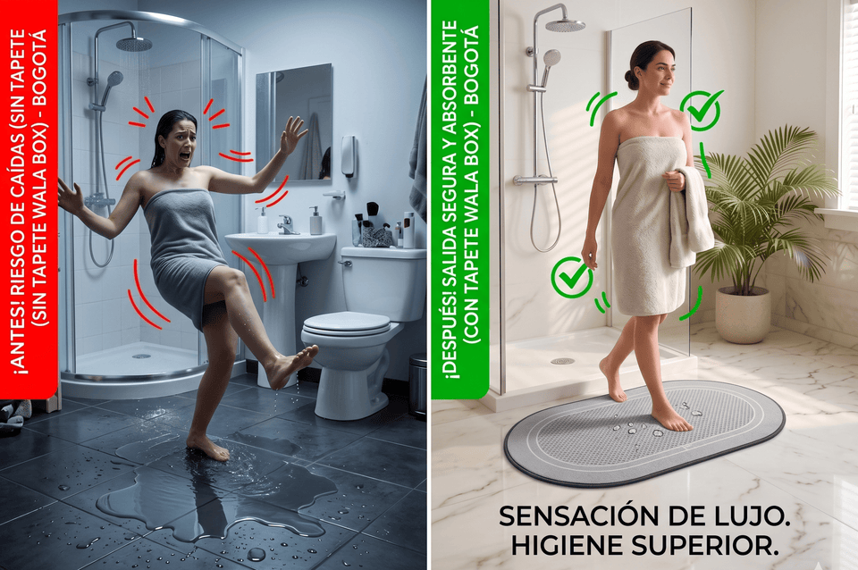 Alfombra de Baño Antideslizante de Secado Rápido  – Ultra Absorbente